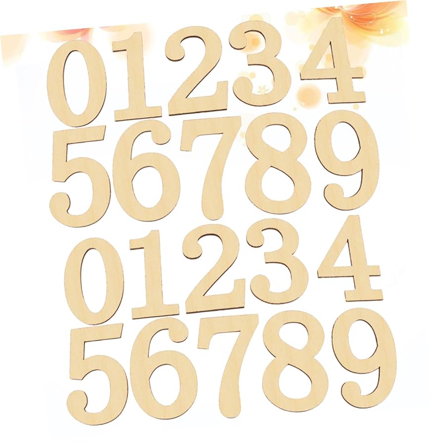 Amazon.co.jp: NOLITOY 2個セット 木製の数字 toys 装飾番号